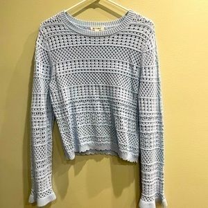 Miami baby blue knit sweater size small knit sweater fall wear